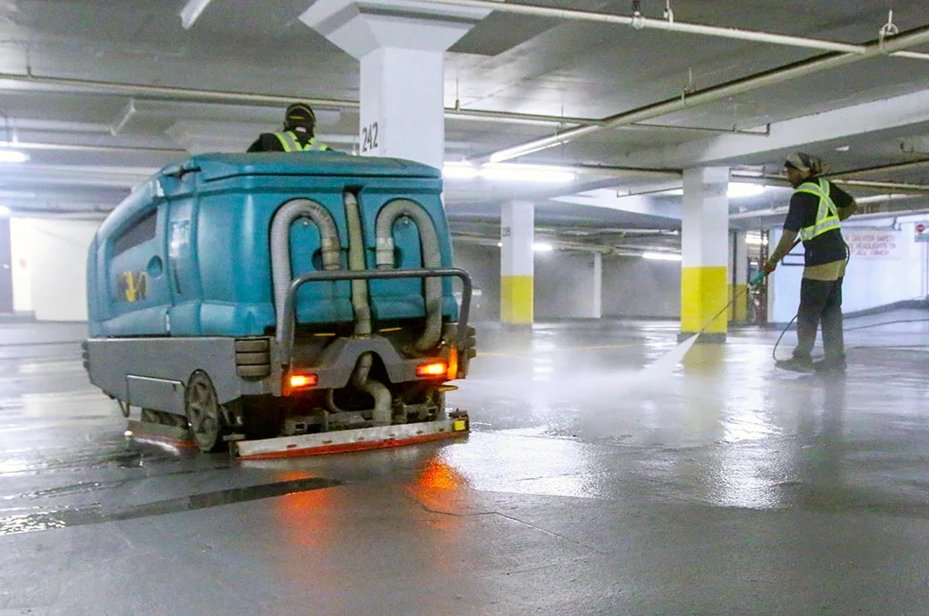 Metro Jet Wash 3 Underground and Parking Lot Sweeping and Washing
